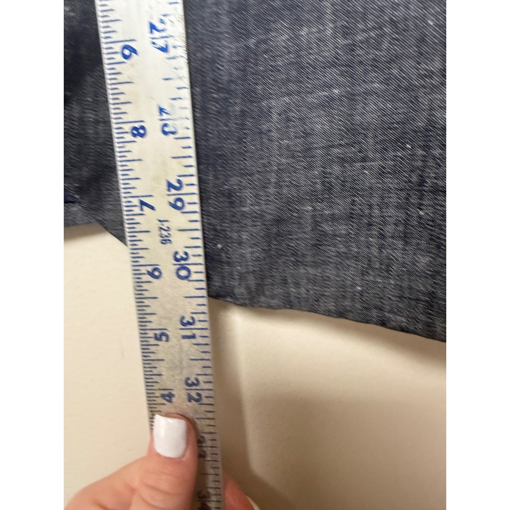Cam Newton MADE Blazer Jacket Men's 42L Blue Linen Cotton Blend Sport Coat - Picture 4 of 6